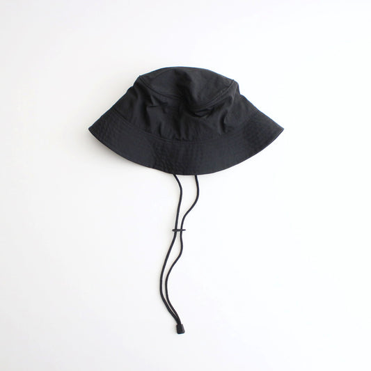 NYLON RIPSTOP FLAT HAT (あご紐付き） #BLACK [NO.25028]