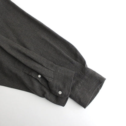 Linen Cupro L/S Oversized B.D Shirt #GRAY [GM241-50238]
