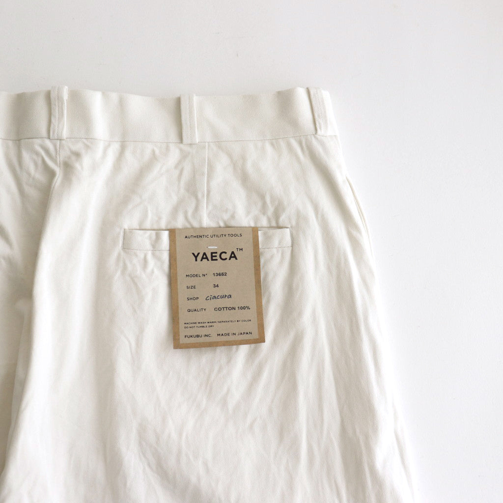 CHINO CLOTH PANTS WIDE #off white [13652]