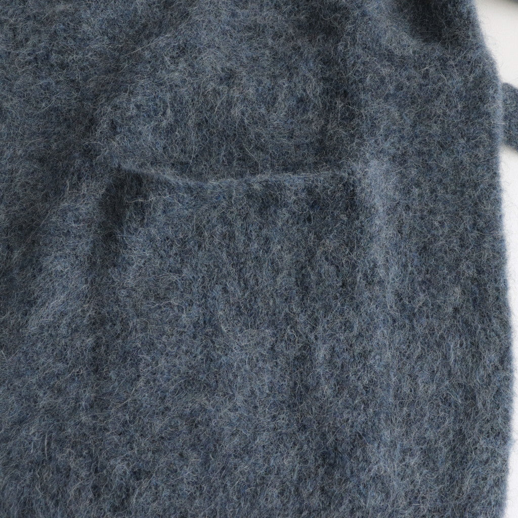 Suri Alpaca Short Gown #Blue [2303-016]