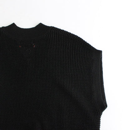 Linen SOLOTEX Knit Vest #BLACK [GL241-80208]