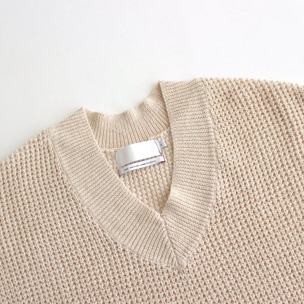 Linen SOLOTEX Knit Vest #KINARI [GL241-80208]