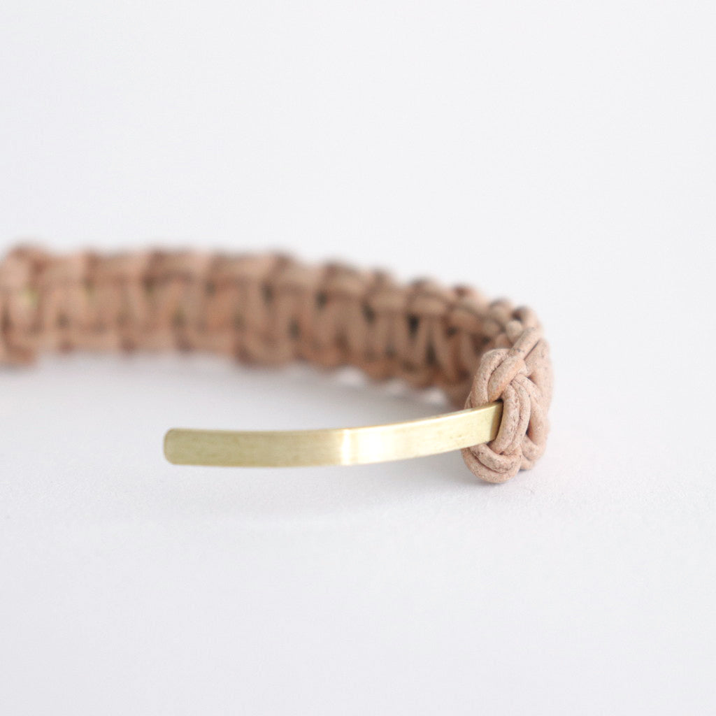 knitted bangle S #natural [ur-rc-kbs]