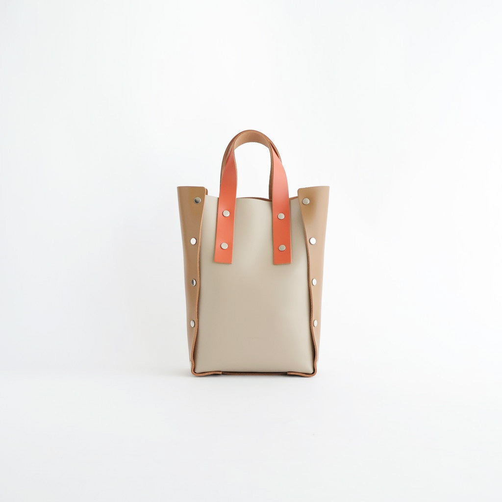 your choice // assemble hand bag tall S #orange × beige [yc-rb-ats