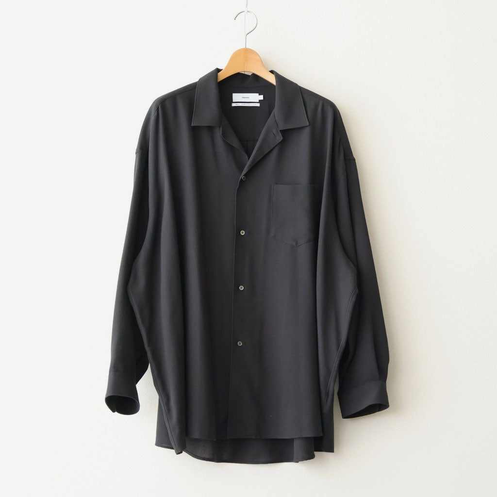 Viscose Viyella L/S Sleeping Shirt #CHARCOAL [GM261-50456
