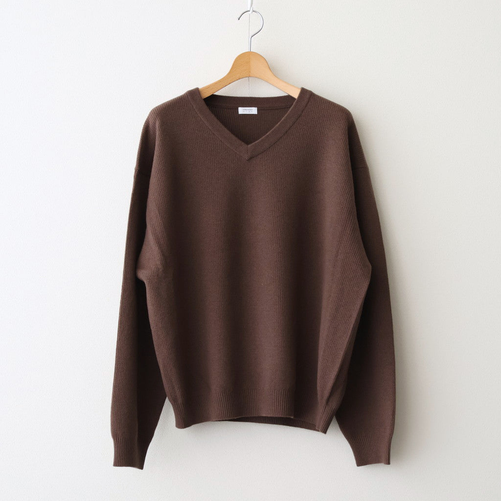 V Neck P/O #BROWN [2503-005] – ciacura