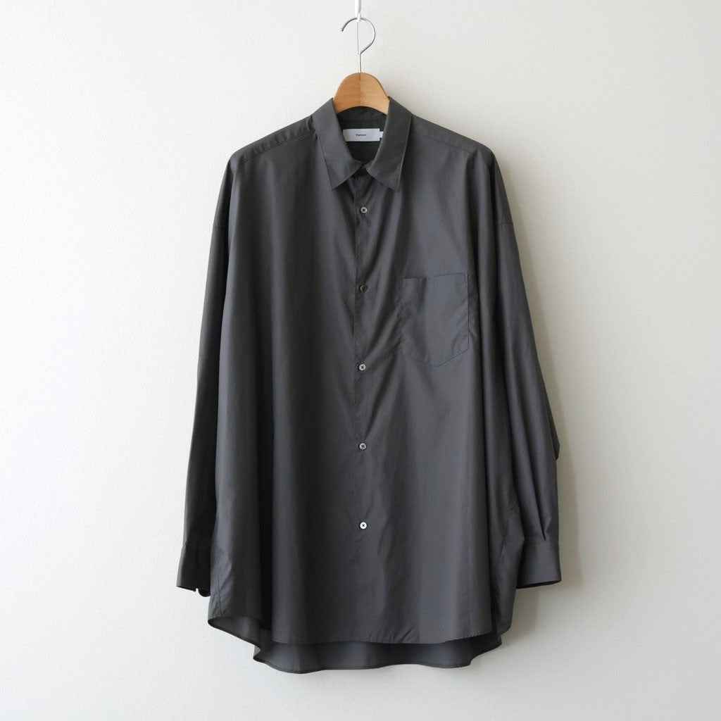 Broad L/S Oversized Regular Collar Shirt #C.GRAY [GM263-50001B