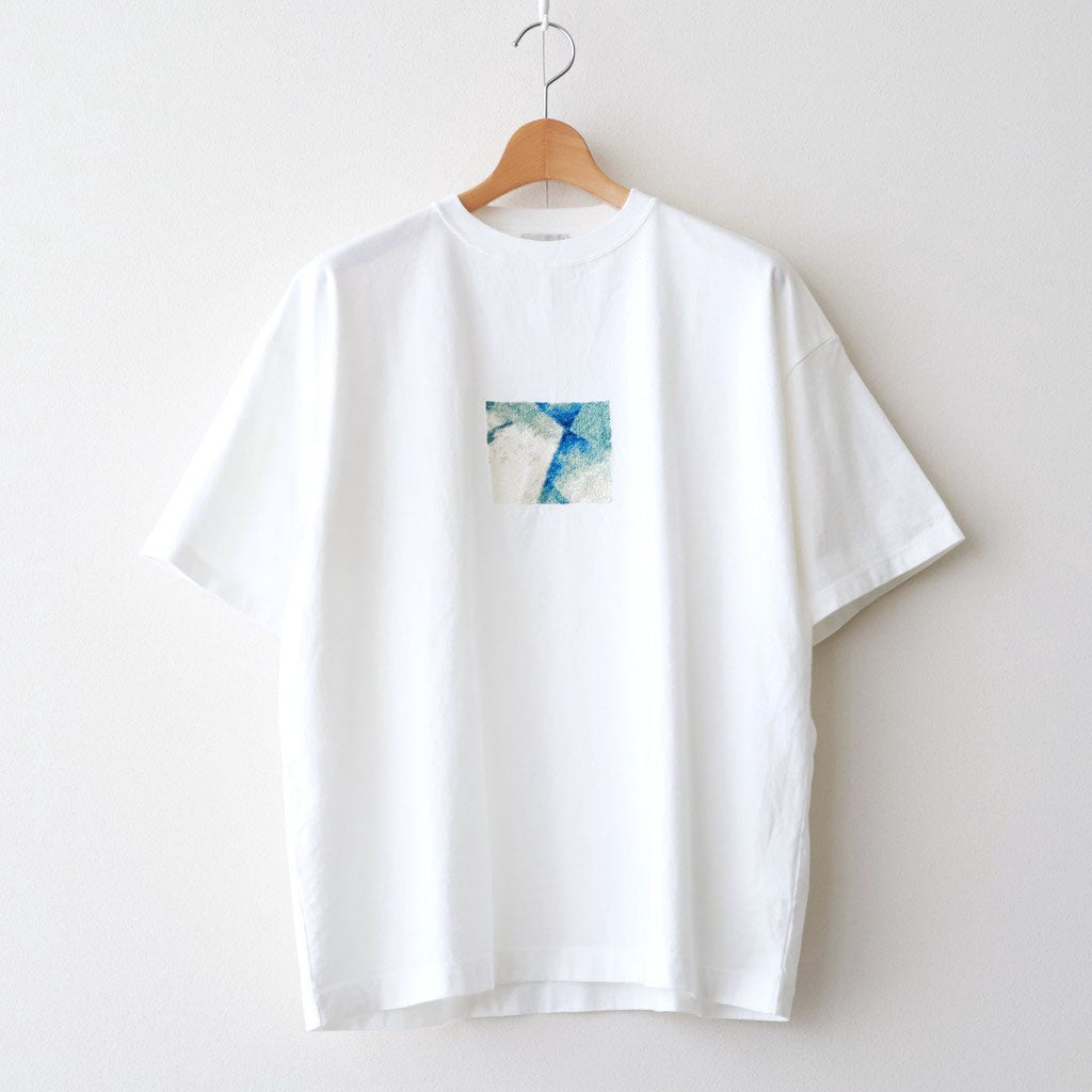 Abstract Embroited T-shirt #WHITE [YK26SS01230CS] - ciacura 三重県