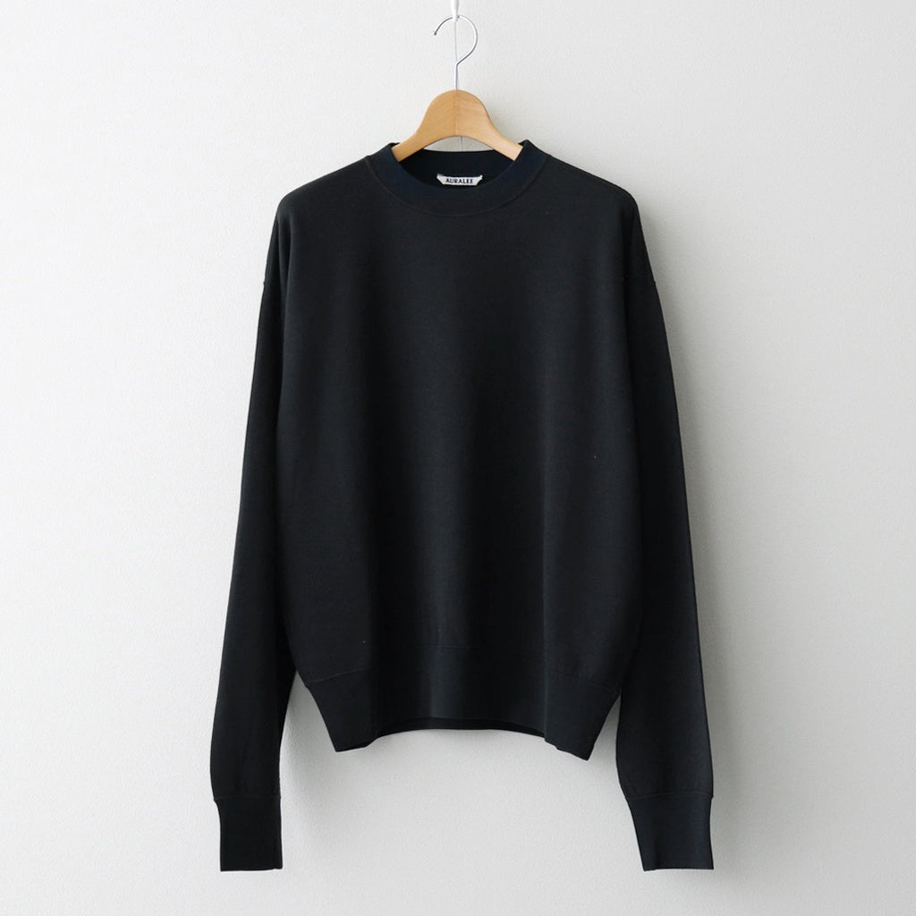 HIGH TWIST LIGHT SWEAT P/O #INK BLACK [A26SP02MU] - ciacura 三重県