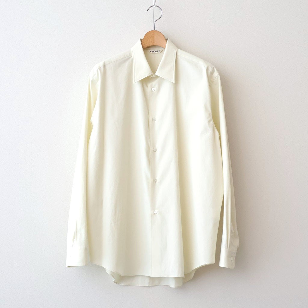 WASHED FINX TWILL SHIRT #VANILLA [A00S01TN] - ciacura 三重県四日市