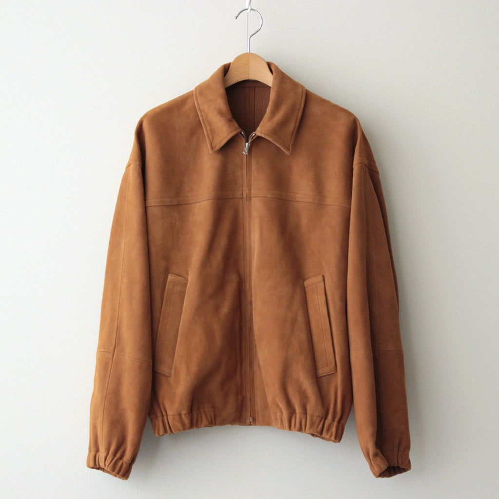 ジャケット・アウター BEAMS FAKE SUEDE ZIP BLOUSON CAMEL フェイク スエード ブルゾン｜ビーミングライフストアバイビームスの