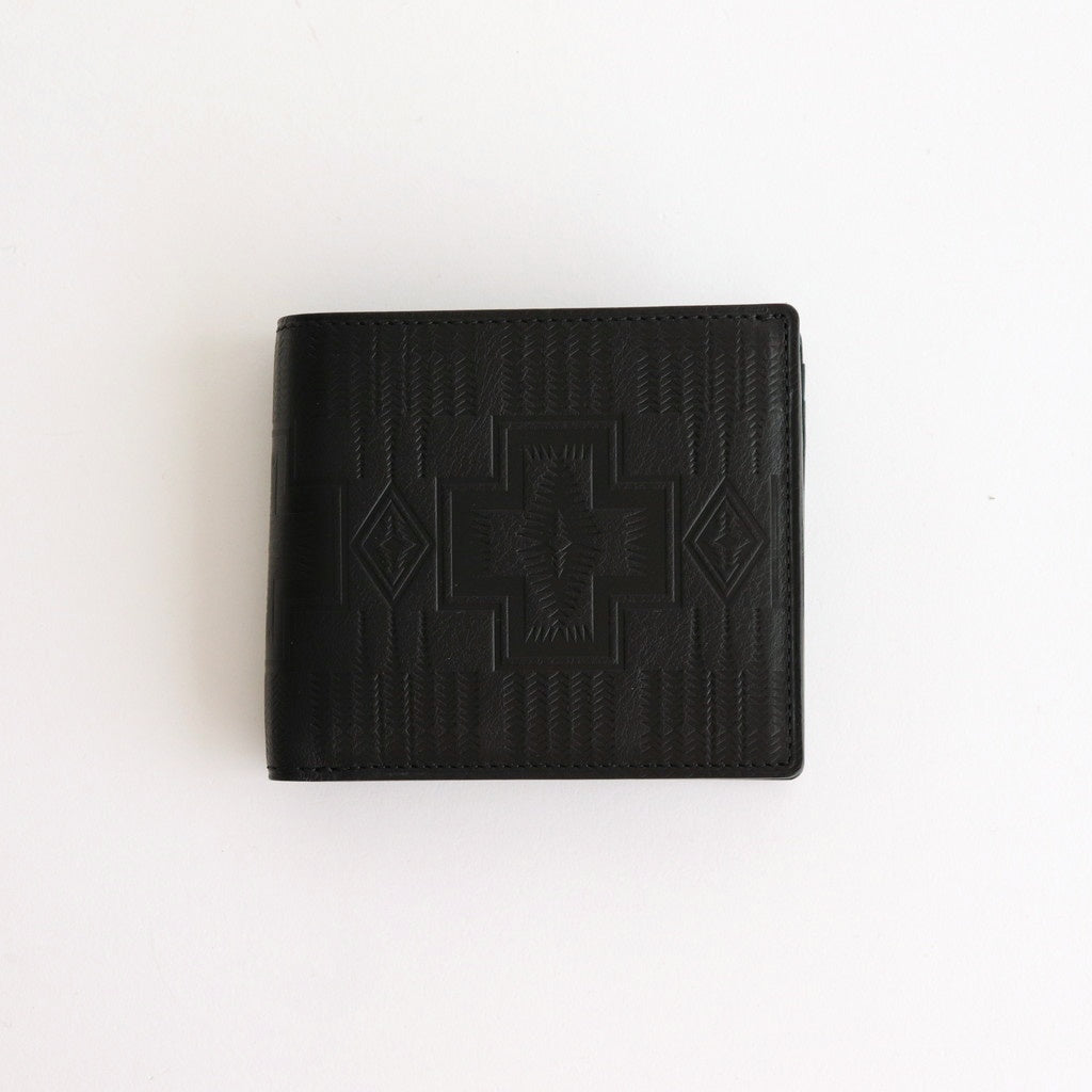Pendleton - half folded wallet #black/Harding emboss [pd-c-hfw 