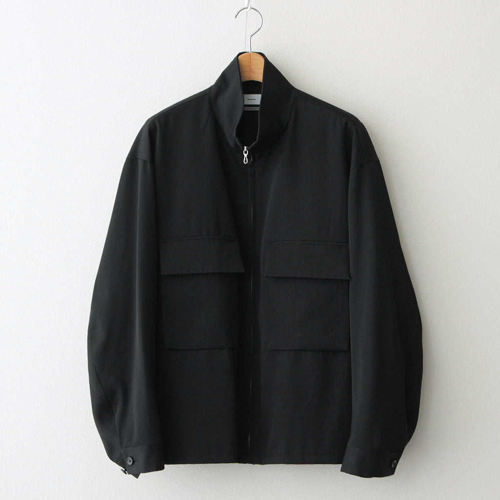 Light Doeskin Stand Collar Jacket #BLACK [GM243-30062] – ciacura