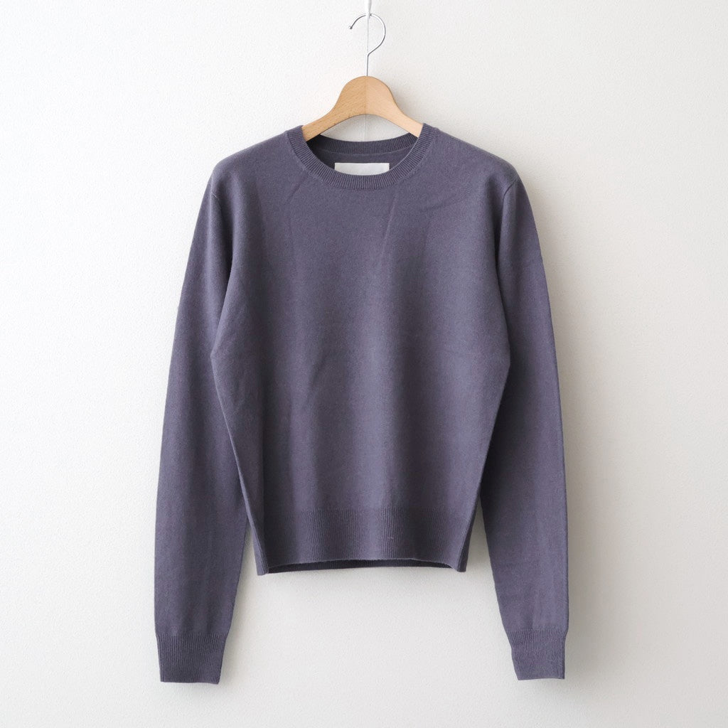Wool Cashmere Seamless Knit #S/BLU [12520538] – ciacura