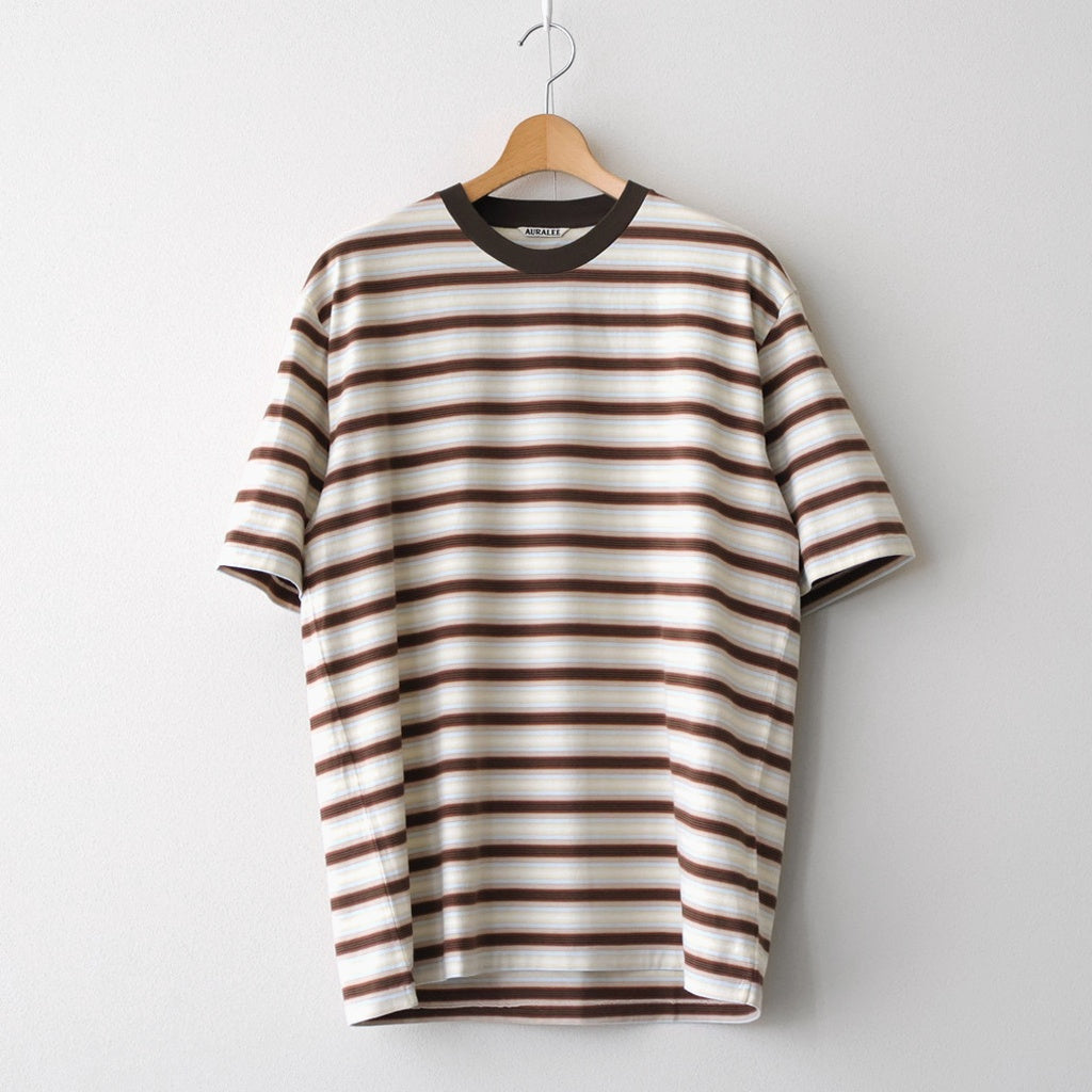 GRADIENT STRIPE JERSEY TEE #FADE BROWN STRIPE [A26ST02GJ