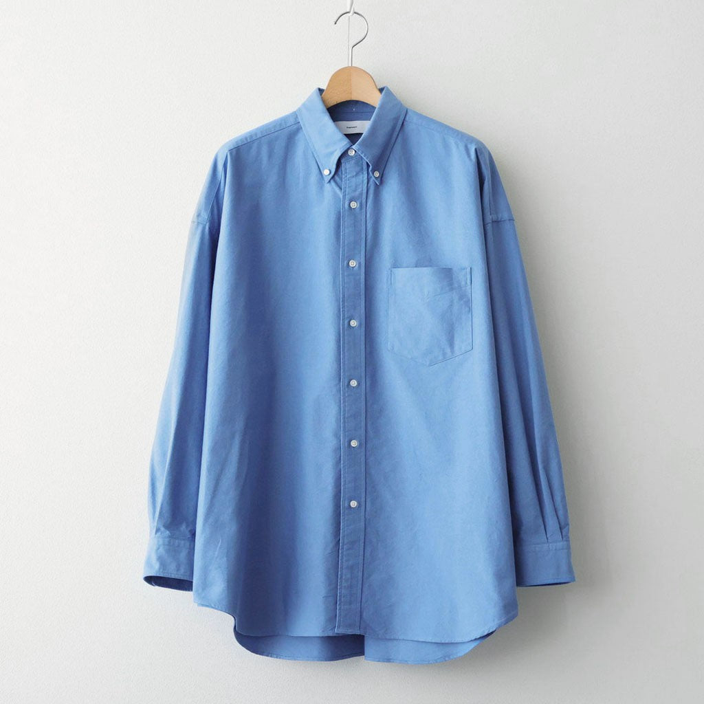 Oxford L/S Oversized B.D Shirts サックス 【公式通販】