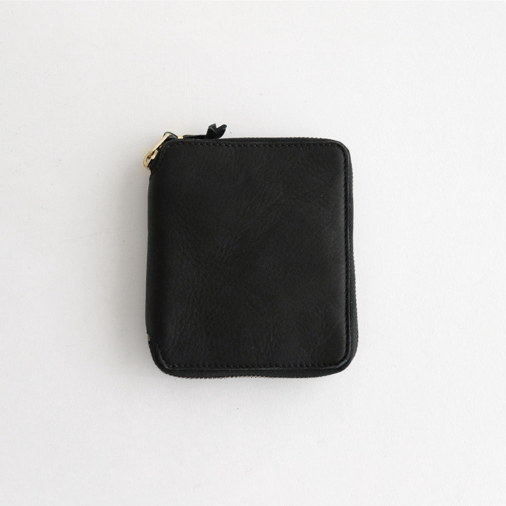 二つ折りZIP財布 - WASHED #BLACK [8Z-Y021-051] – ciacura
