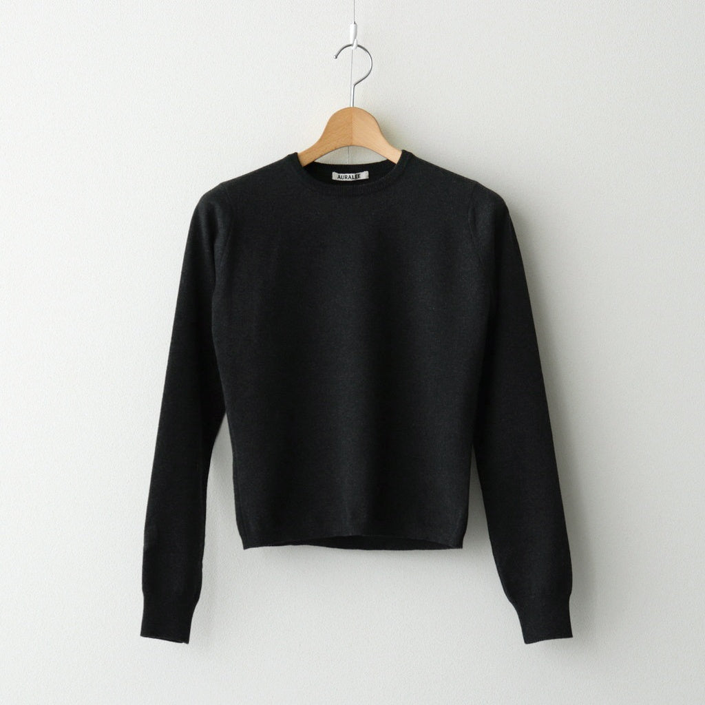 HIGH TWIST WOOL KNIT P/O #CHARCOAL [A25AP05CK] – ciacura