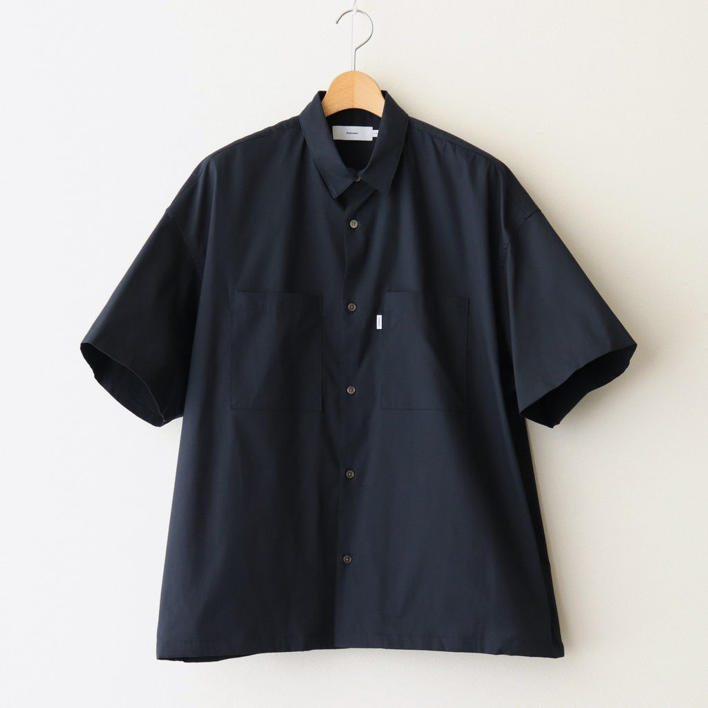 Solotex Twill S/S Oversized Box Shirt #NAVY [GM251-50323B] – ciacura