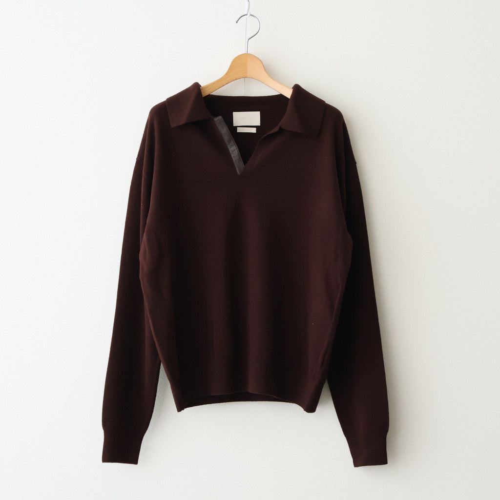 Fine Gauge Skipper Sweater #BROWN [YK25FW01126S] - ciacura 三重県