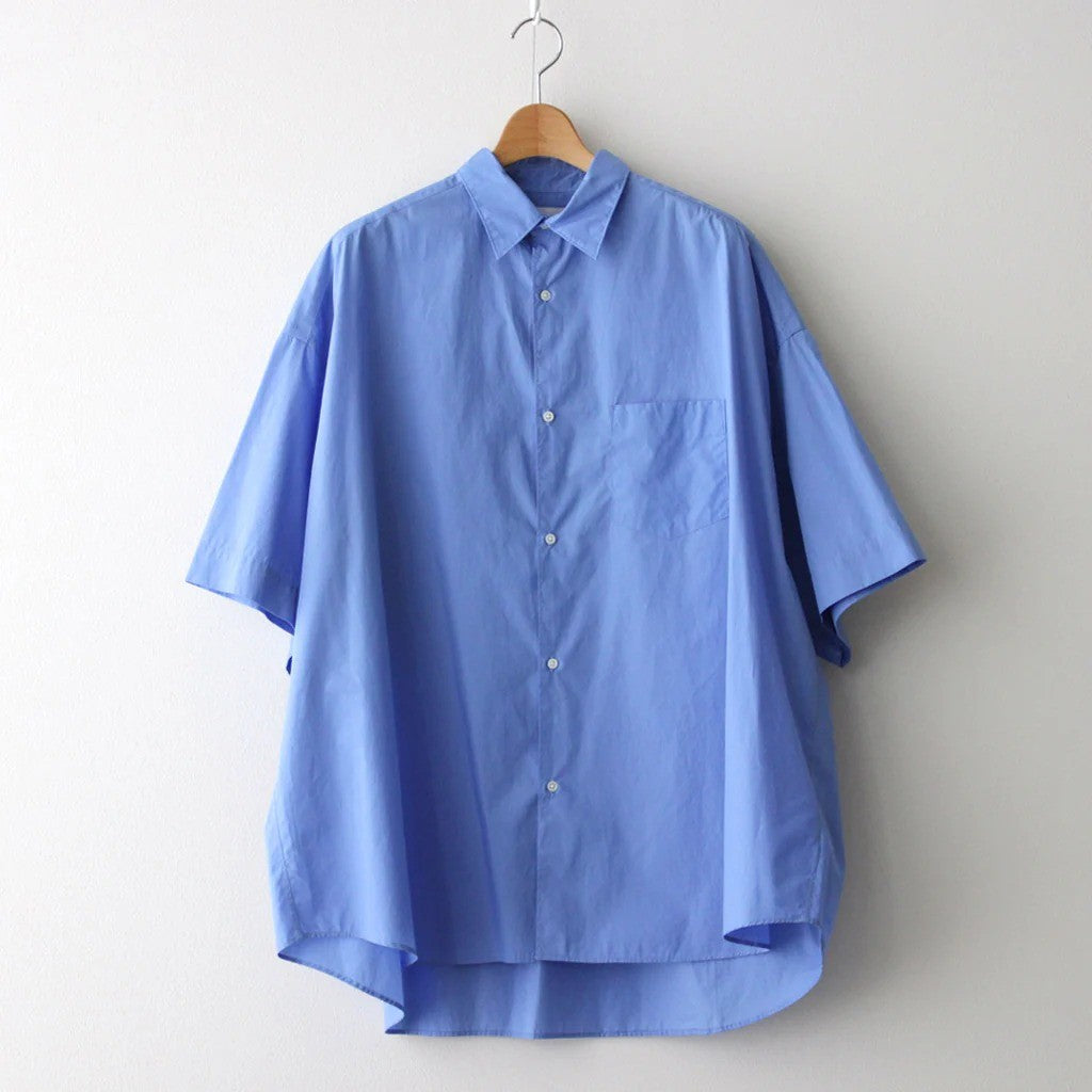 Broad S/S Oversized Regular Collar Shirt #BLUE [GM261-50003B