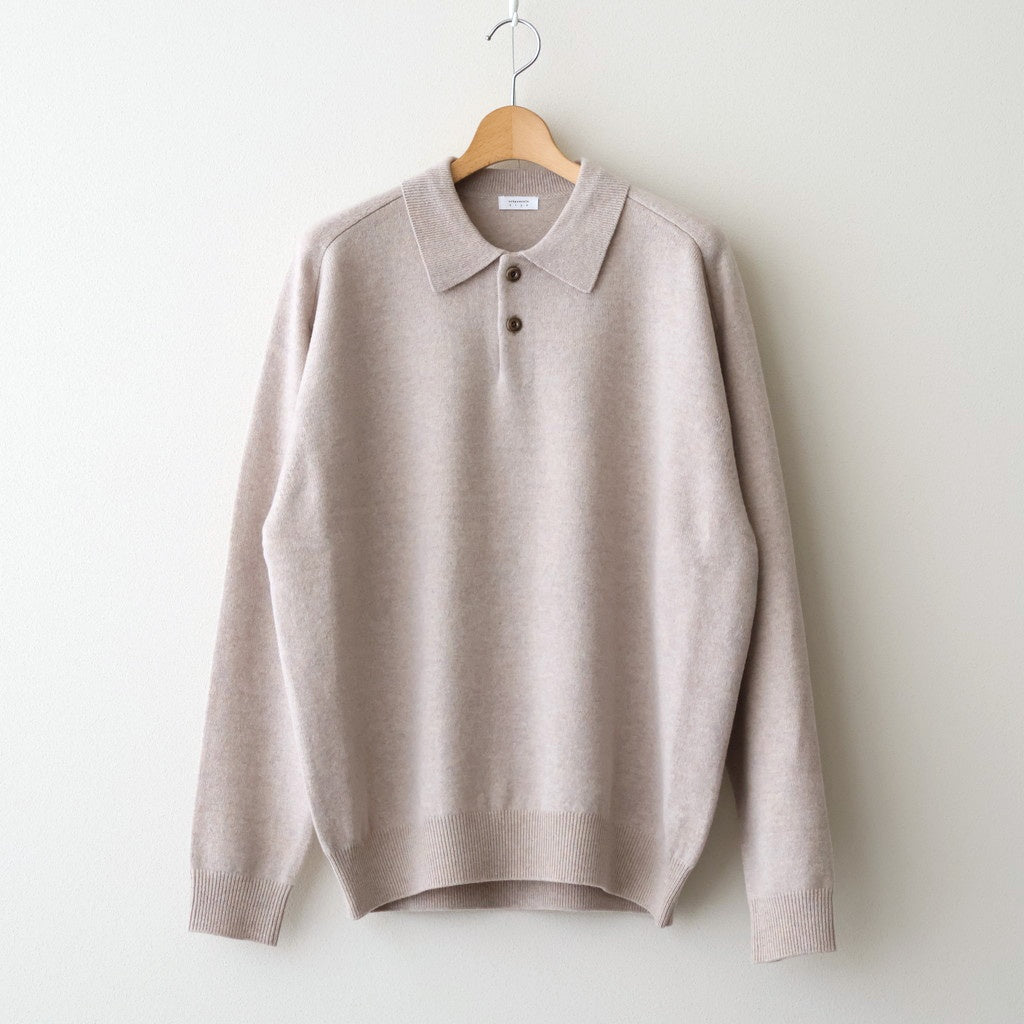 M-G Knit Polo #BEIGE [2503-008] - ciacura 三重県四日市市のセレクト 