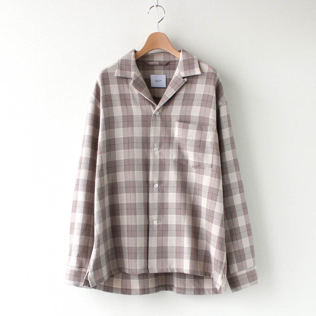 ASPERO/ALPACA PAJAMASHIRT #BROWN CHECK [PR20AW-PJ016] _ Select