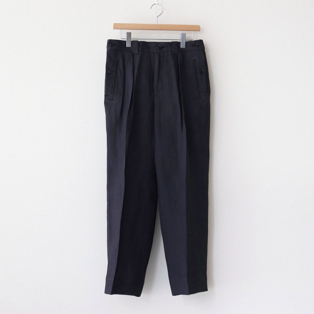 PAPER KERSEY FRENCH GURKHA TROUSERS #NAVY [YK21SS0187P] _ YOKE