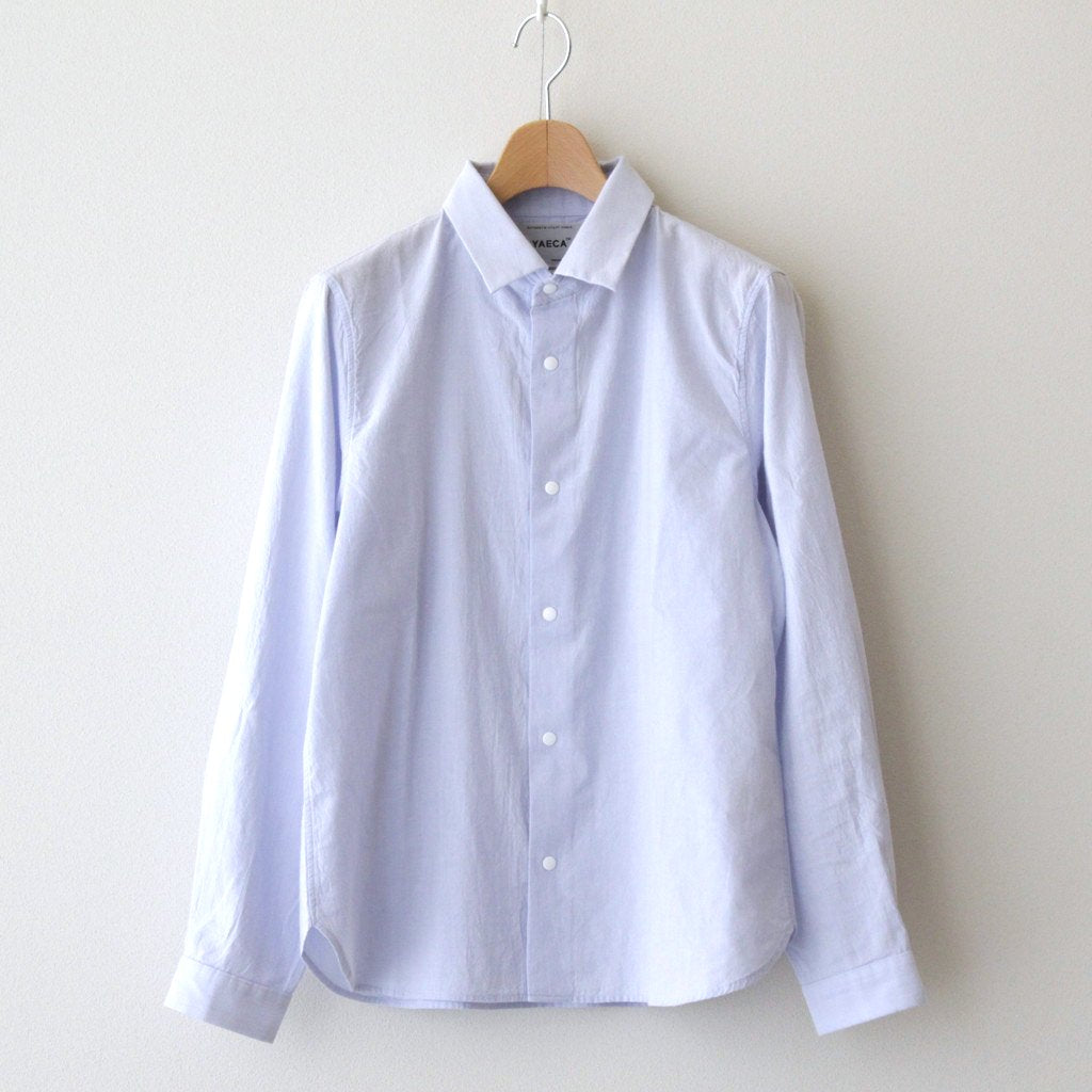 COMFORT SHIRT STANDARD #SAX [62102] _ YAECA | ヤエカ – ciacura