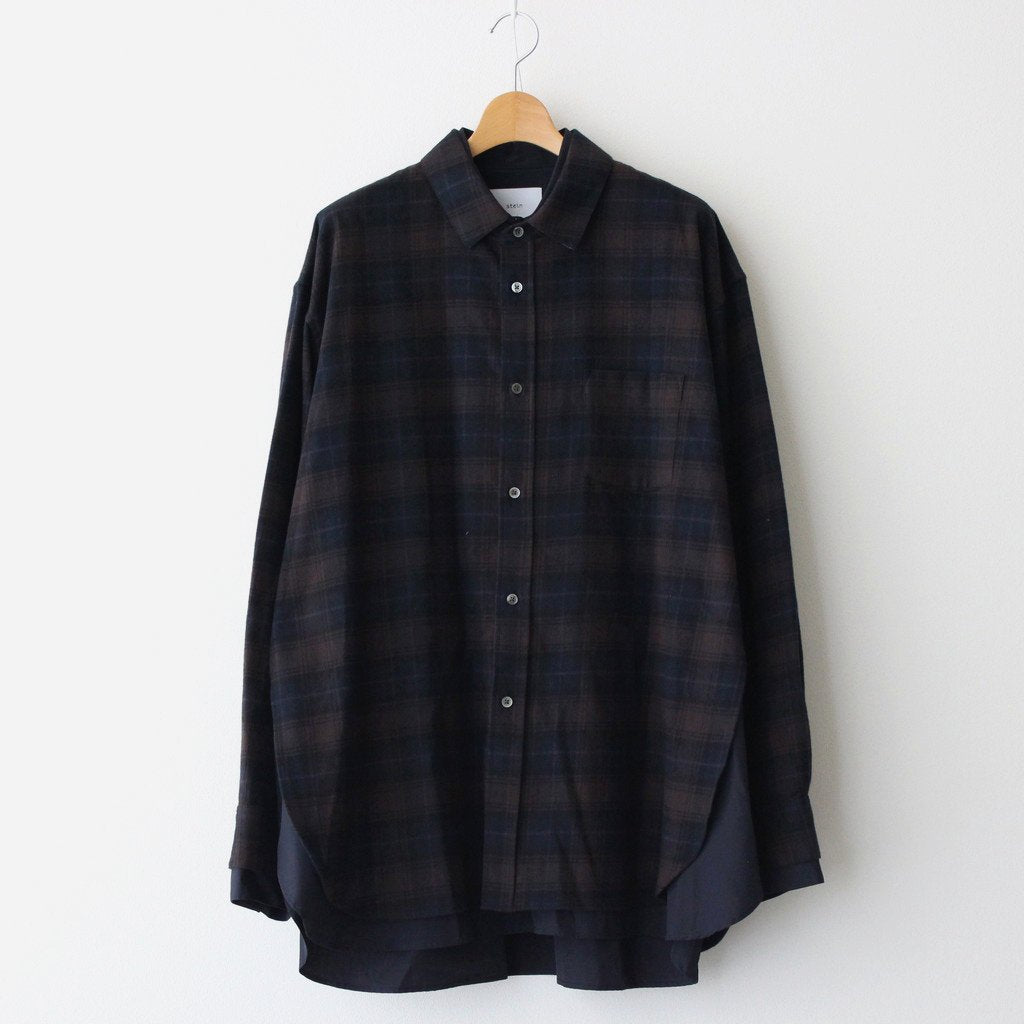 16,800円stein Oversized Layered Shirt DARK NAVY)