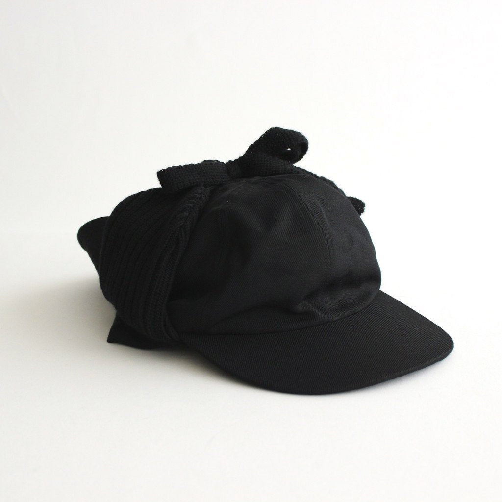 CAPHAT EAR CAP #BLACK [NO.21846] _ COMESANDGOES | カムズアンドゴーズ