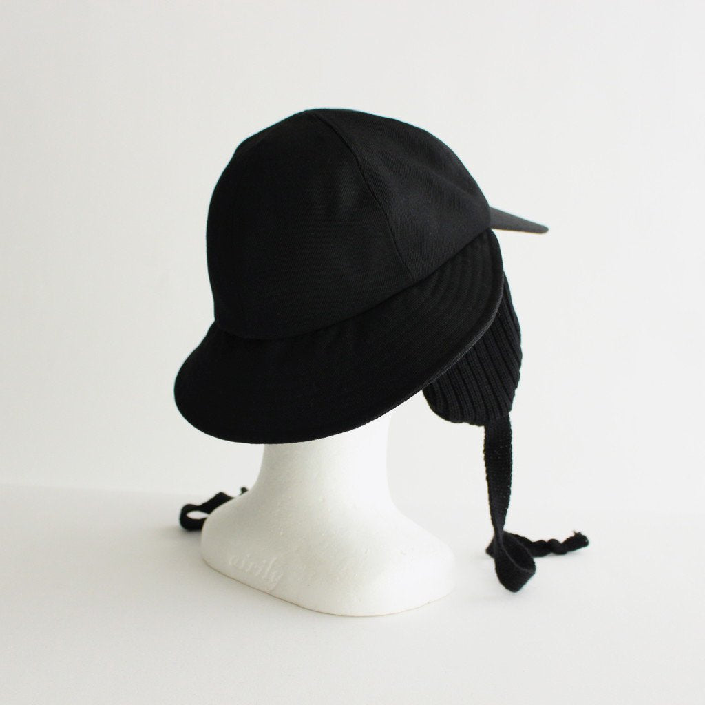 CAPHAT EAR CAP #BLACK [NO.21846]