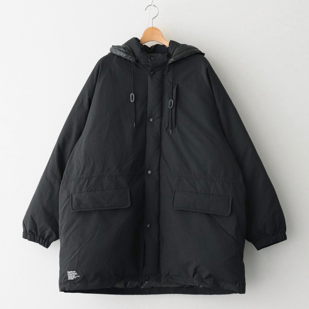 LONG HOODED DOWN COAT #BLACK [FSW-22-CT_139] _ FreshService