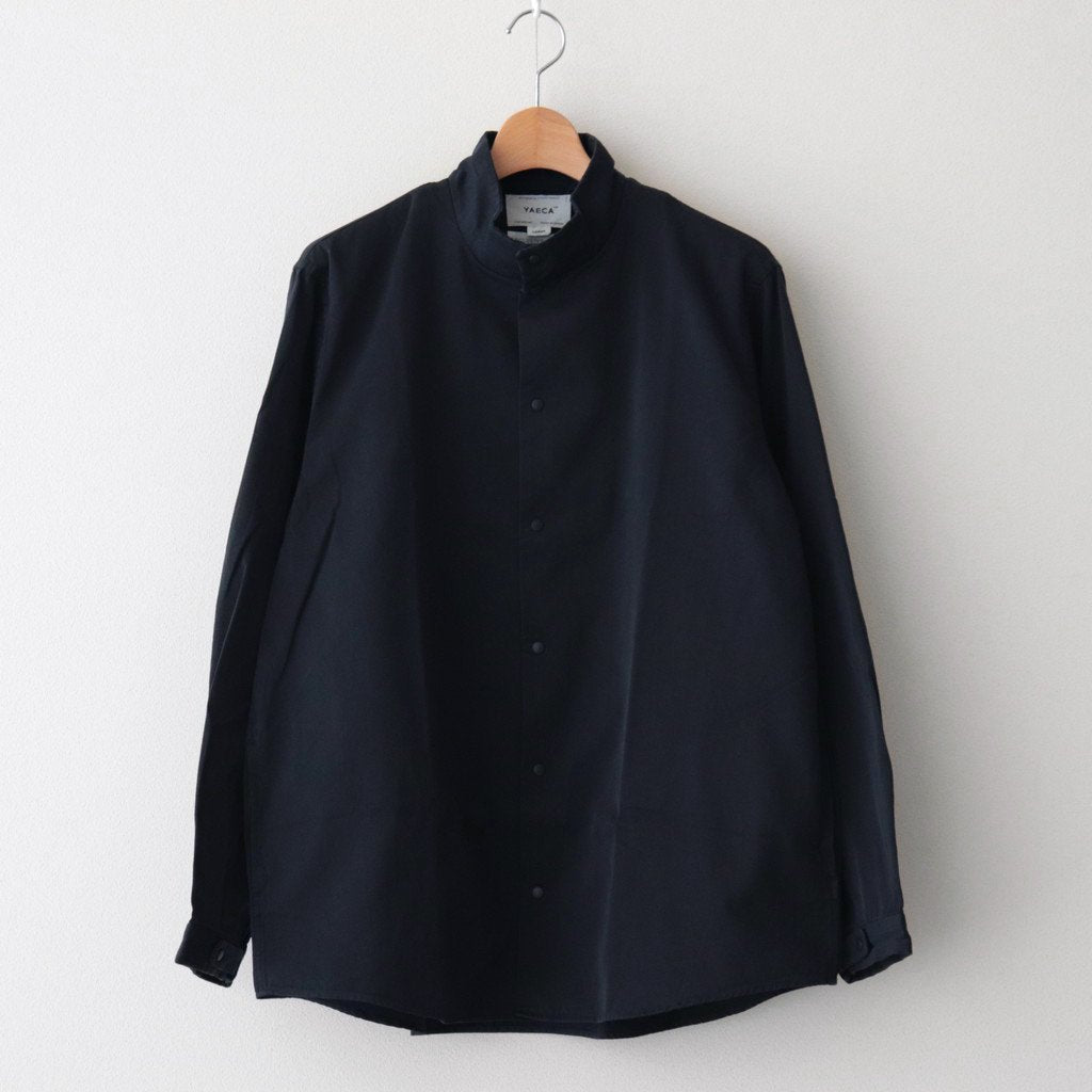 COMFORT SHIRT STAND-UP COLLAR #NAVY [12159] _ YAECA | ヤエカ
