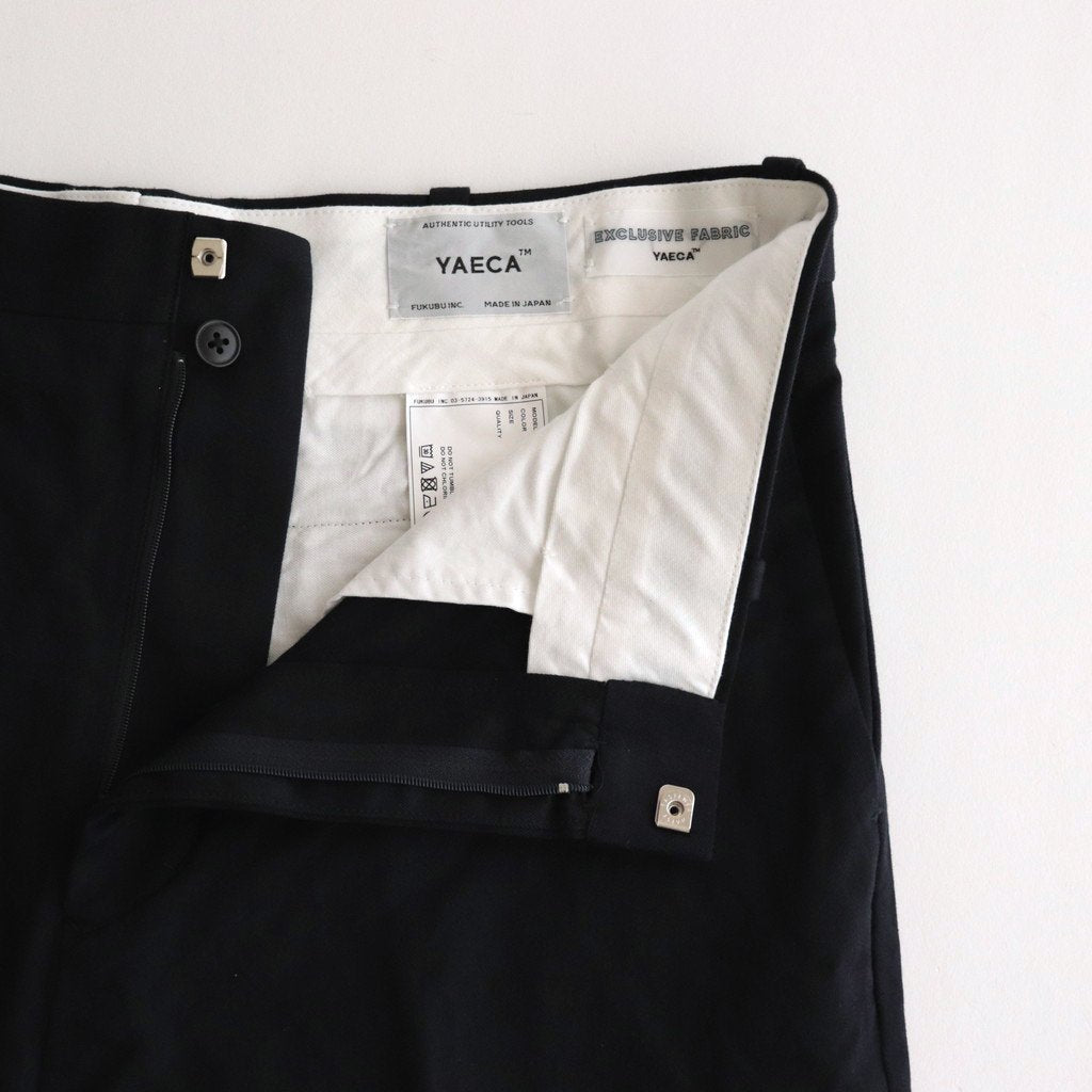 CHINO CLOTH PANTS CREASED SLIM #NAVY [13602]