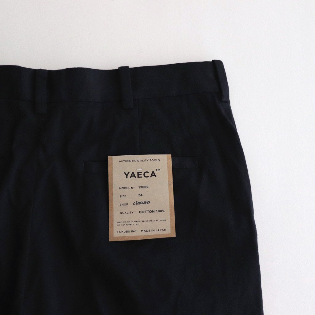 CHINO CLOTH PANTS CREASED SLIM #NAVY [13602]