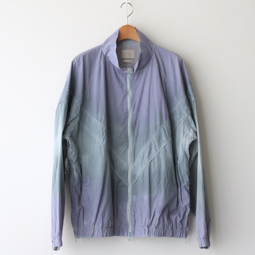 SPRAY PRINTED NYLON ZIP BLOUSON #MIST GREEN [YK23SS0463B] _ YOKE ...