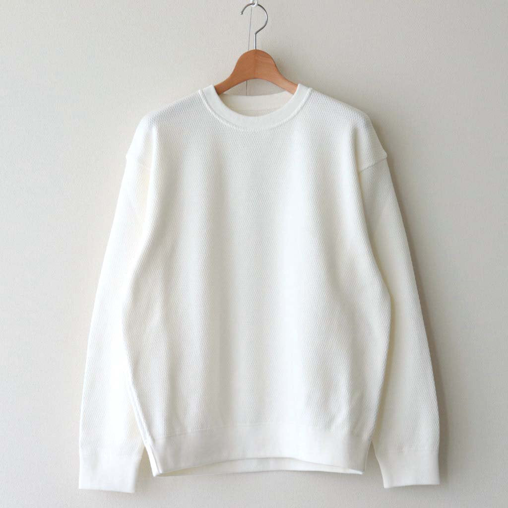 THERMAL L/S SWEAT #WHITE [2301-010] _ crepuscule | クレプス