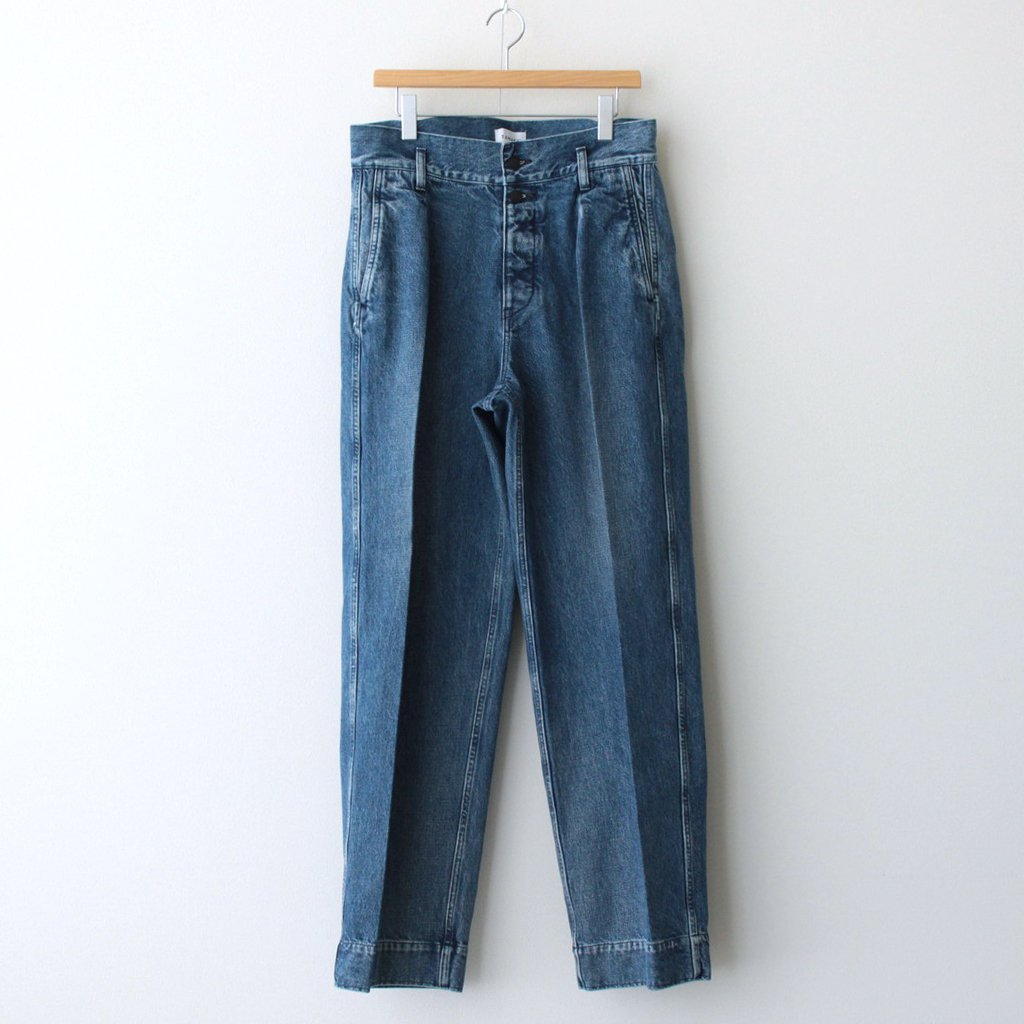 THE WIDE JEAN TROUSERS #VINTAGE BLUE [ST-108] _ TANAKA | タナカ