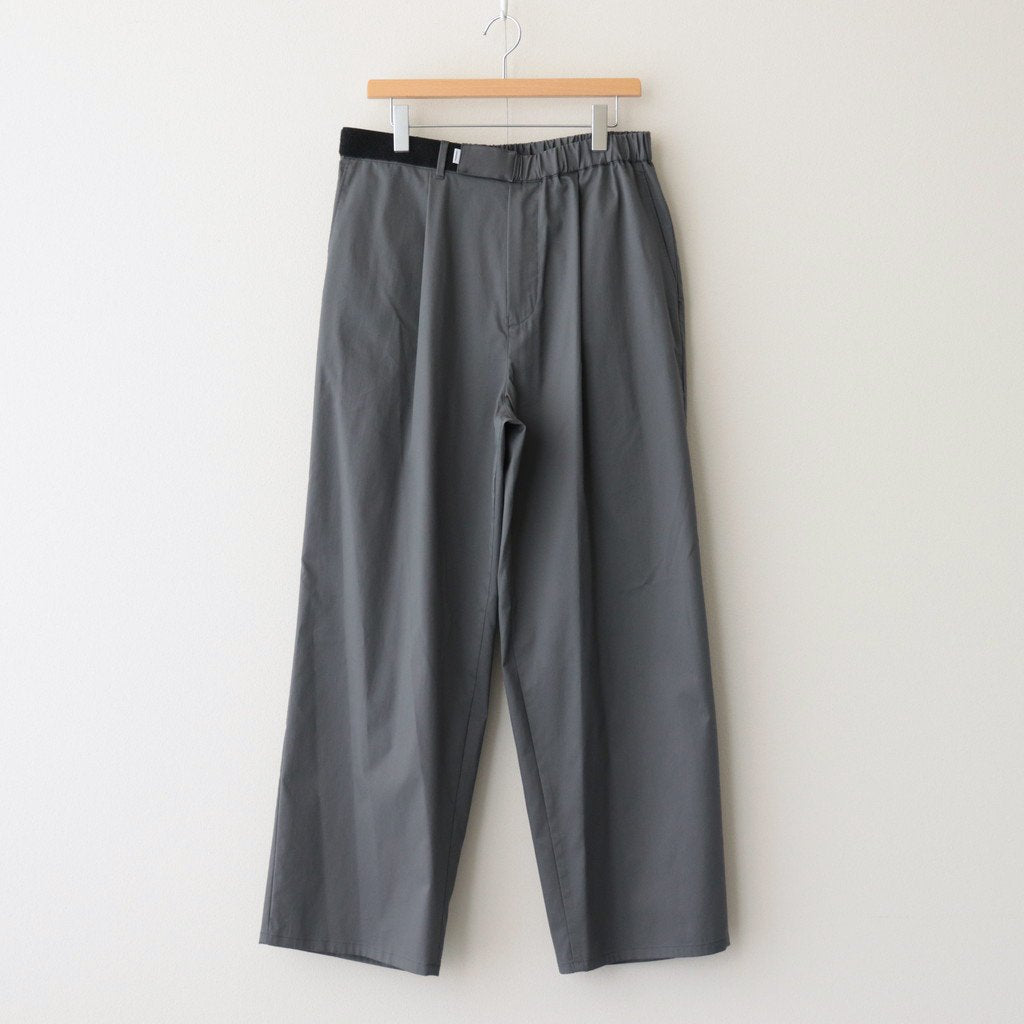 SOLOTEX TWILL WIDE CHEF PANTS #GRAY [GM232-40058B] _ Graphpaper 