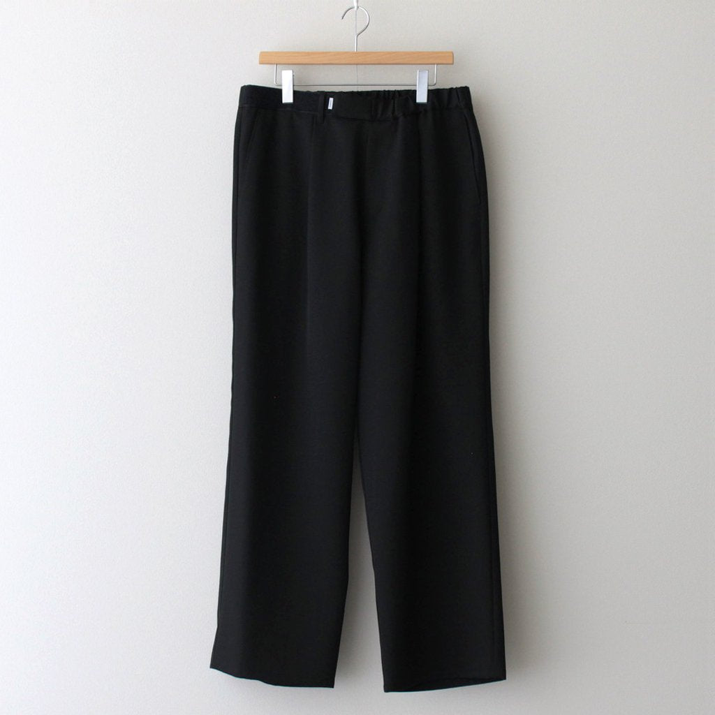 SCALE OFF WOOL WIDE CHEF PANTS #BLACK [GM233-40173B] _ Graphpaper