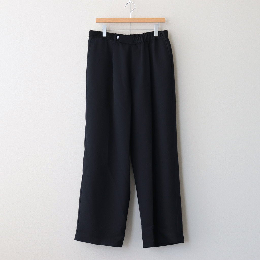 SCALE OFF WOOL WIDE CHEF PANTS #NAVY [GM233-40173B] _ Graphpaper 