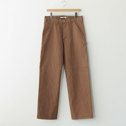 WASHED HEAVY CANVAS PANTS #BROWN [A23AP02MN]