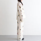 Embroidery Patchwork Shirts #ECRU [12610428]