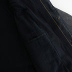 PRODUCT DYED ORGANIC COTTON DUCK BLOUSON #FADED BLACK [A25AB01CD]