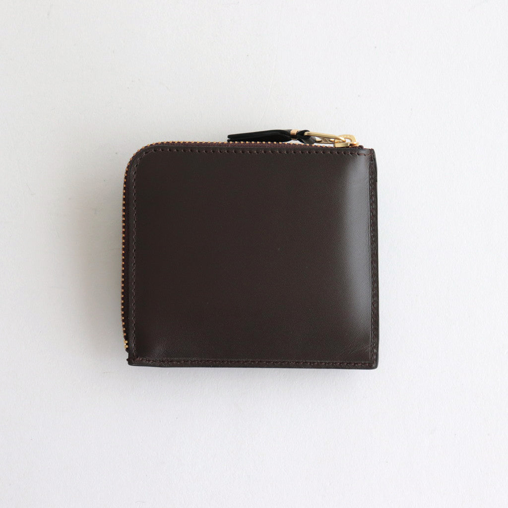 L-shaped ZIP wallet - OUTSIDE POCKET #BROWN [8Z-X031-051]