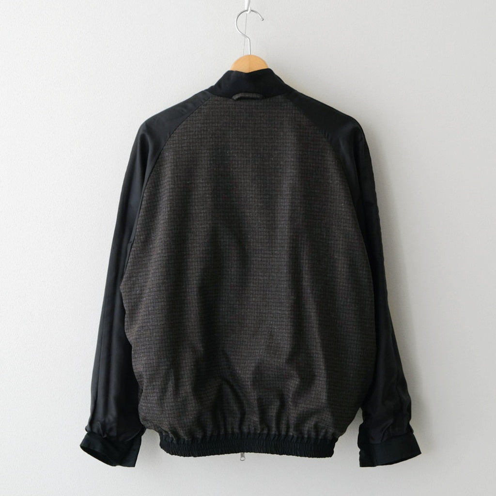 Wool Nylon Reversible Harrington Jacket #BLACK [YK25FW01058B
