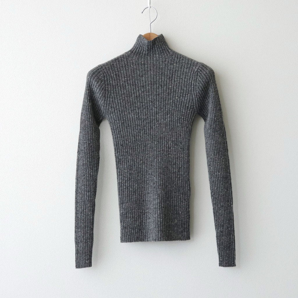CASHMERE NEP KNIT TURTLE #MIX GRAY [A26AT04NE]