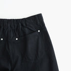 Denim Wide Straight Pants #BLACK [YK26SS01294P]