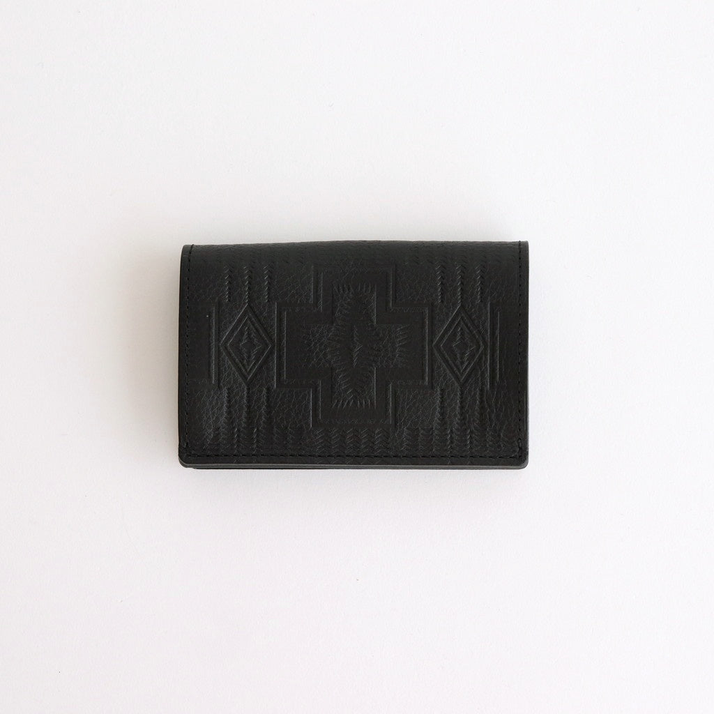 Pendleton - folded card case #black/Harding emboss [pd-c-fcc]